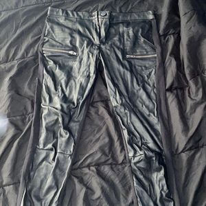 Black leather pants